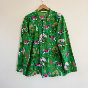 Printfresh Bagheera Forest Pajama Set‎ Green Organic Cotton – Size L
